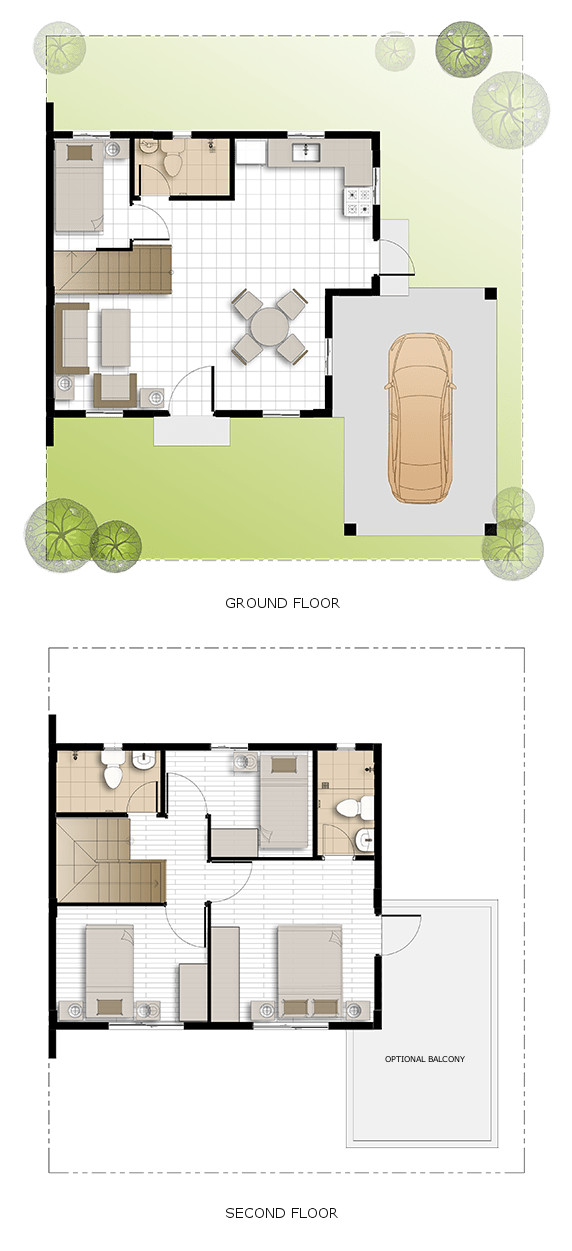 Dani Floor Plan House and Lot in Lima
