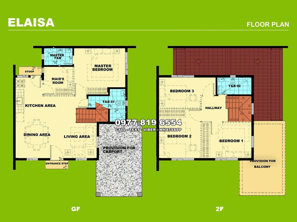 Elaisa Floor Plan House and Lot in Lima